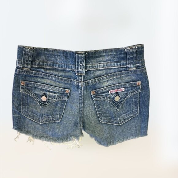 Vintage Y2k 2000s Hudson Jean Cut Off Hi-waisted Shorts Women's Size 27 - Picture 2 of 7